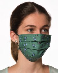 Bayrisch Grün seite Mund-Nasen-Maske